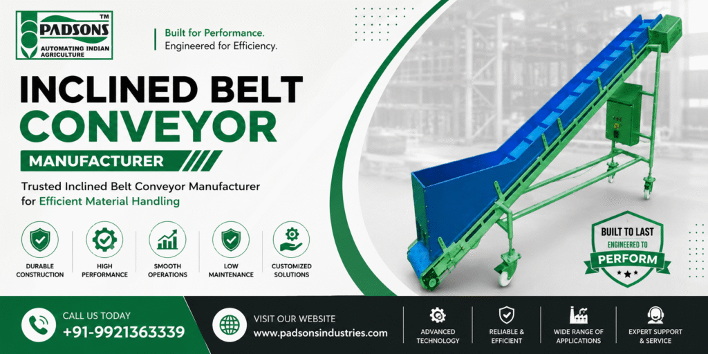 Inclined Belt Conveyor Manufacturer